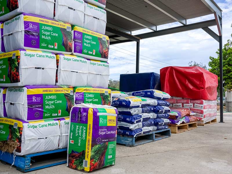 Sugar cane mulch , mi organics woolgoolga, coffs harbour landscape and garden supplies