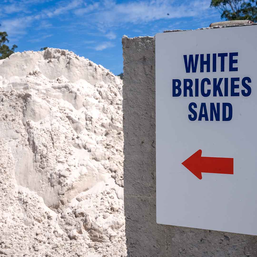 white sand from home garden, playground