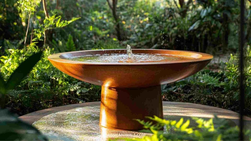 garden decor with a bird bath