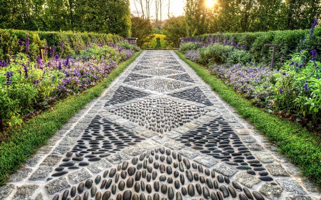 How to make a pebble mosaic in your garden