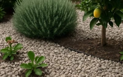 Can you use crushed stone around plants