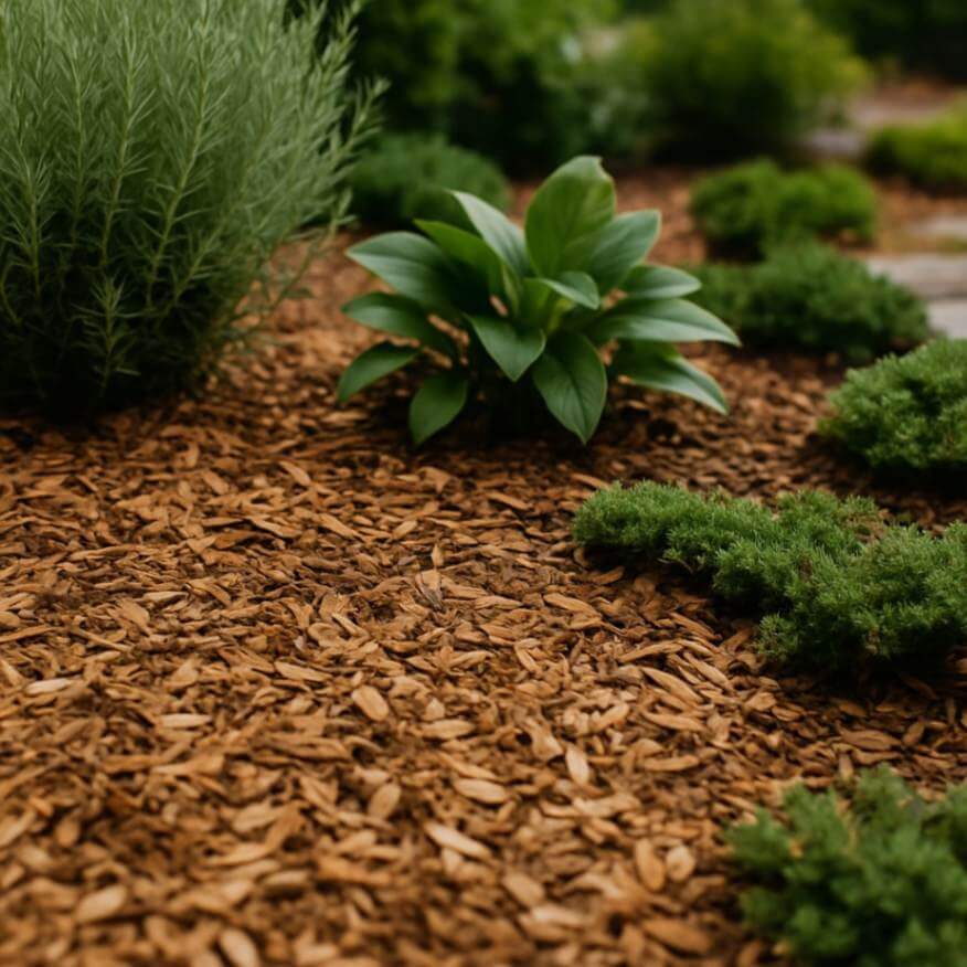 wood chips for garden from mi organics